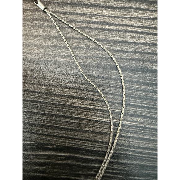 6/$25 VINTAGE 1928 Silver Tone Yellow Rhinestone Cross Necklace - Picture 4 of 6